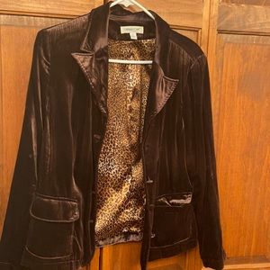 Velvet Brown Coldwater Creek Jacket